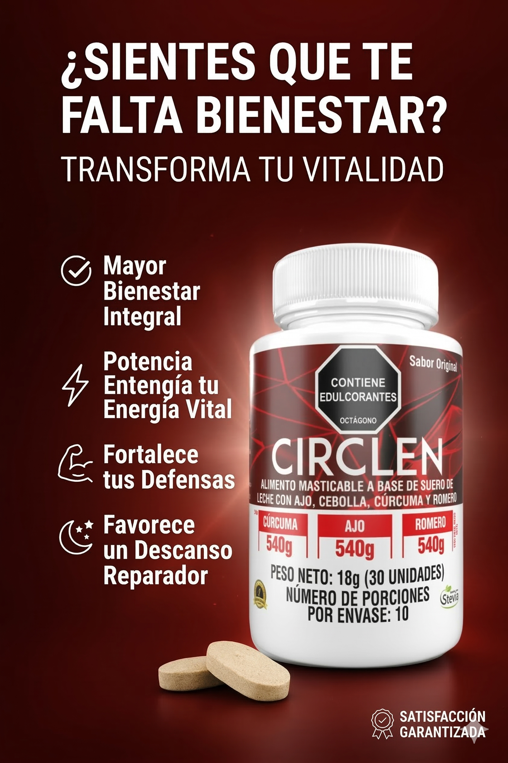 CIRCLEM - Ajo + Romero | Circulación y Sistema Inmune (30 Cápsulas) - InnovatecJDSM
