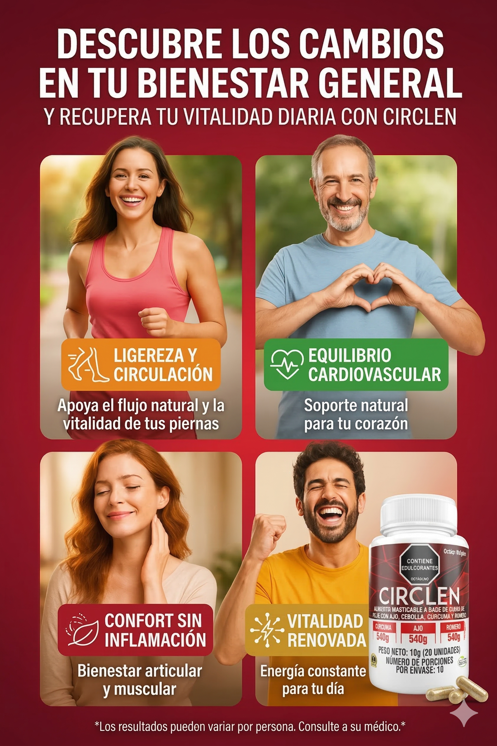CIRCLEM - Ajo + Romero | Circulación y Sistema Inmune (30 Cápsulas) - InnovatecJDSM