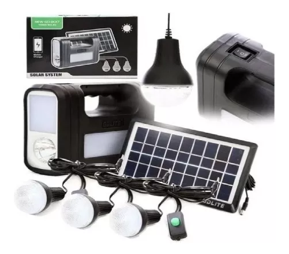 KIT PANEL SOLAR LÁMPARA LED PORTÁTIL - InnovatecJDSM