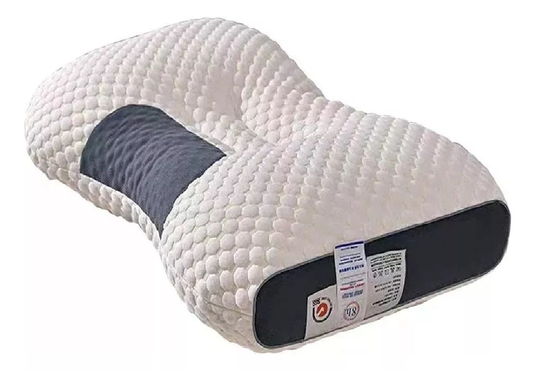 Almohada Ergonómica de Algodón 3D Antialérgica Indeformable