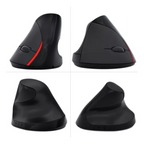 MOUSE INALÁMBRICO VERTICAL NEGRO - InnovatecJDSM