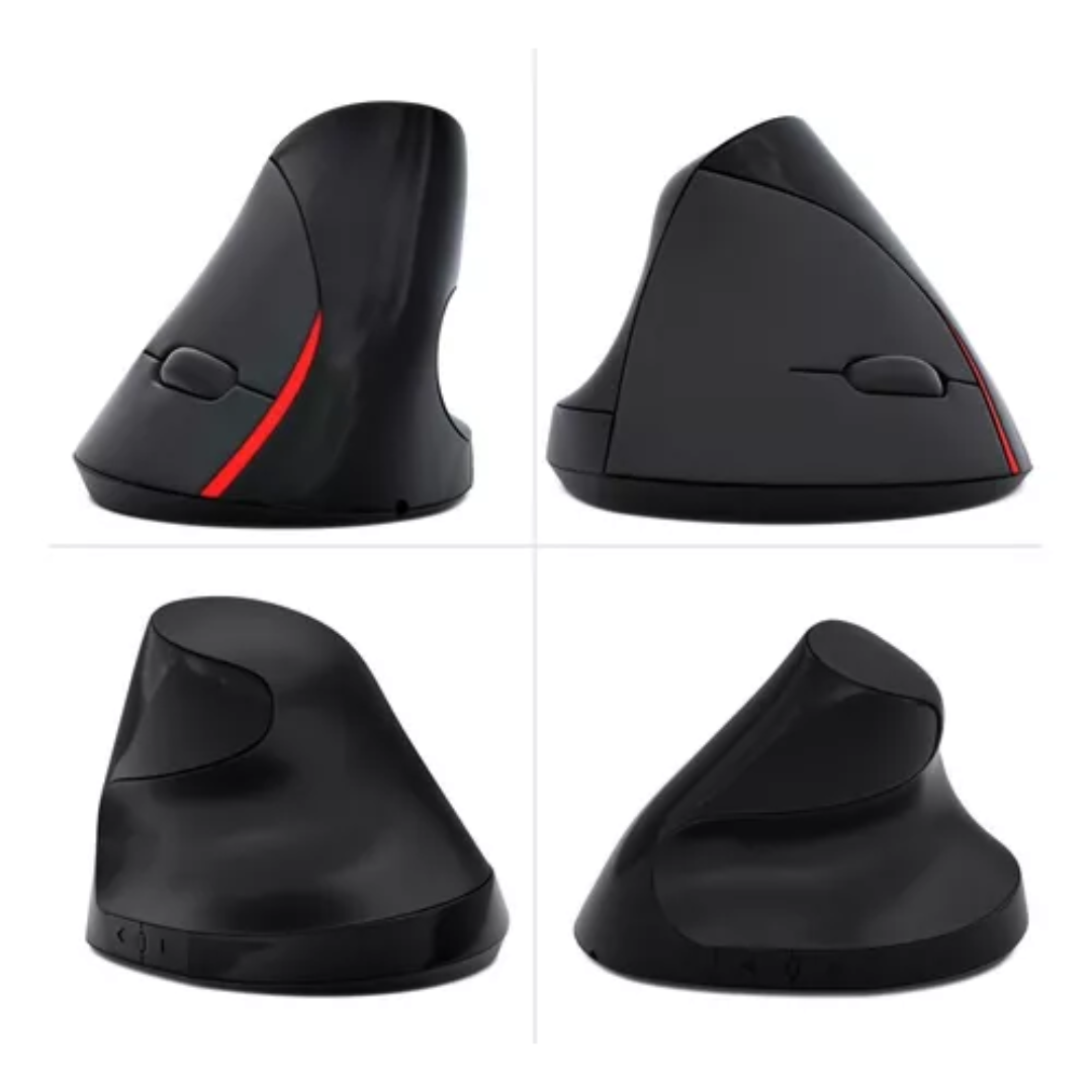 MOUSE INALÁMBRICO VERTICAL NEGRO - InnovatecJDSM