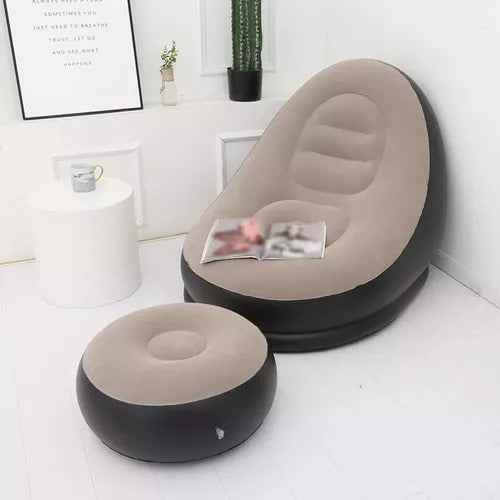 SILLÓN INFLABLE SOFÁ PORTÁTIL PLEGABLE - InnovatecJDSM