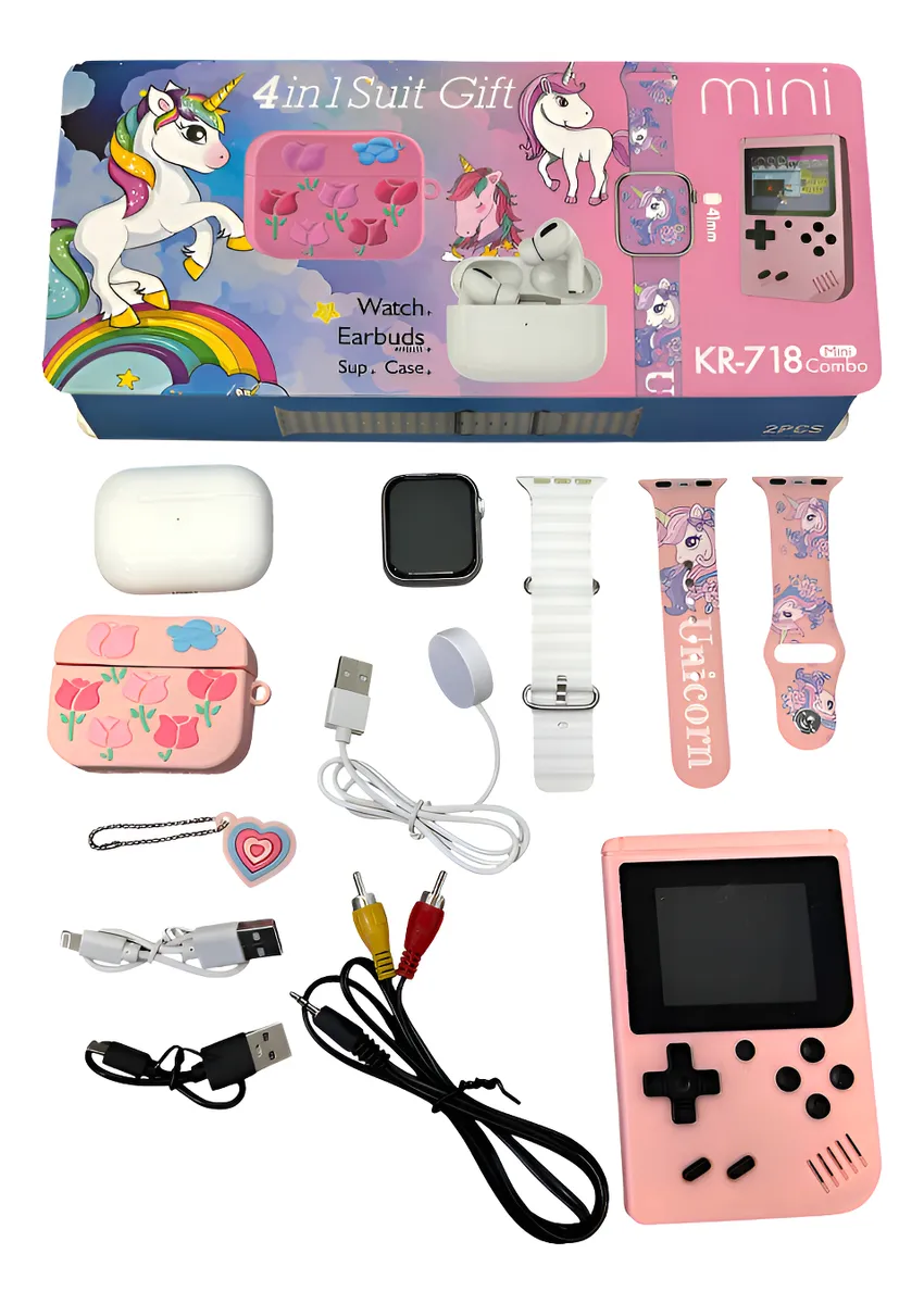 Consola 818+Game Boy+Audífonos+Reloj - InnovatecJDSM