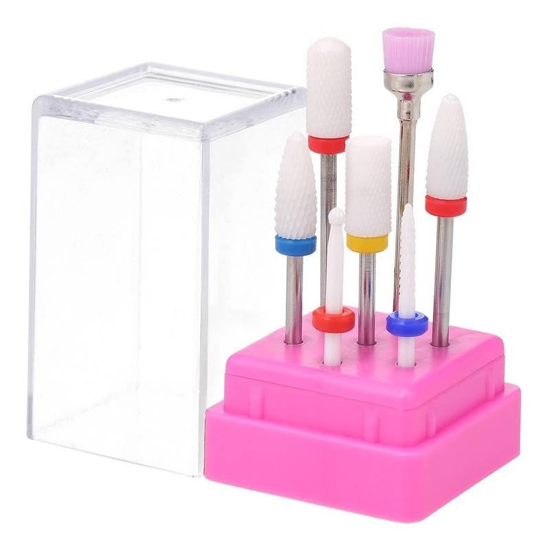 JUEGO DE 7 BROCAS DE CERAMICA PARA UÑAS - InnovatecJDSM