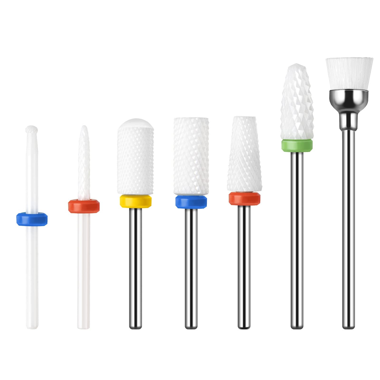 JUEGO DE 7 BROCAS DE CERAMICA PARA UÑAS - InnovatecJDSM