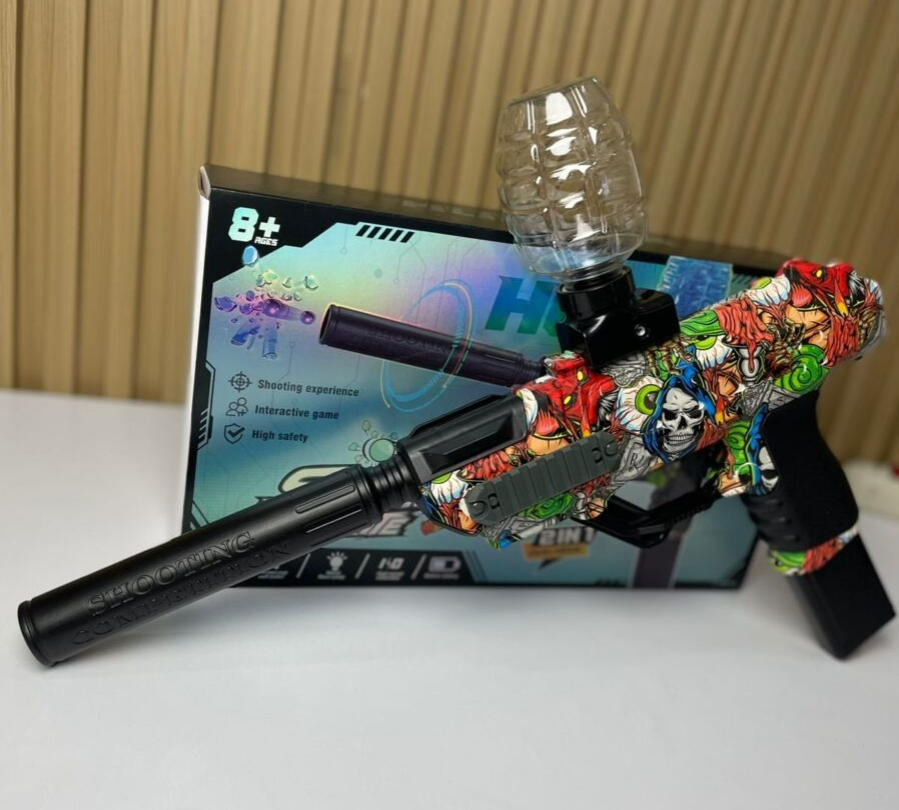 Pistola de Hidrogel 2 en 1 – Blaster Eléctrico Shooting Elite Hunter