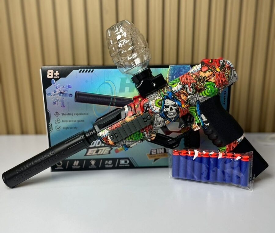Pistola de Hidrogel 2 en 1 – Blaster Eléctrico Shooting Elite Hunter