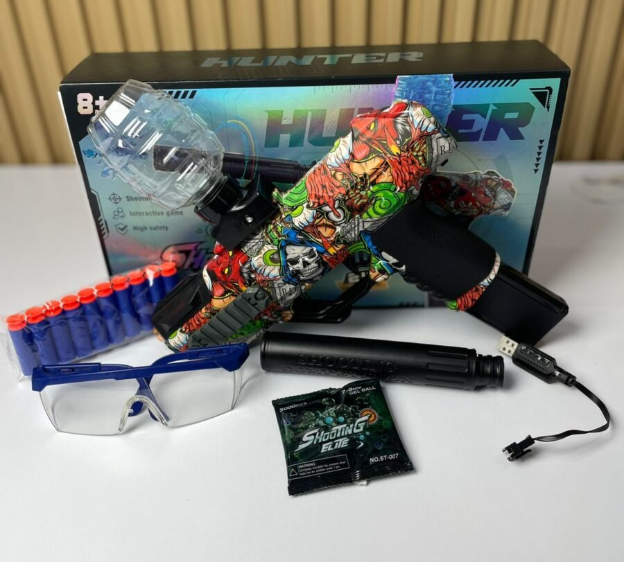 Pistola de Hidrogel 2 en 1 – Blaster Eléctrico Shooting Elite Hunter