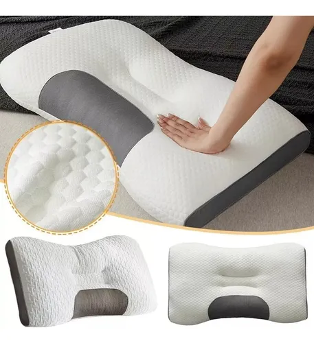 Almohada Ergonómica de Algodón 3D Antialérgica Indeformable