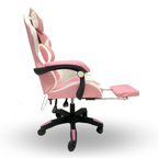 Silla Gamer con Masajeador Lumbar y Reposapiés Reclinable 135° - InnovatecJDSM