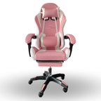 Silla Gamer con Masajeador Lumbar y Reposapiés Reclinable 135° - InnovatecJDSM