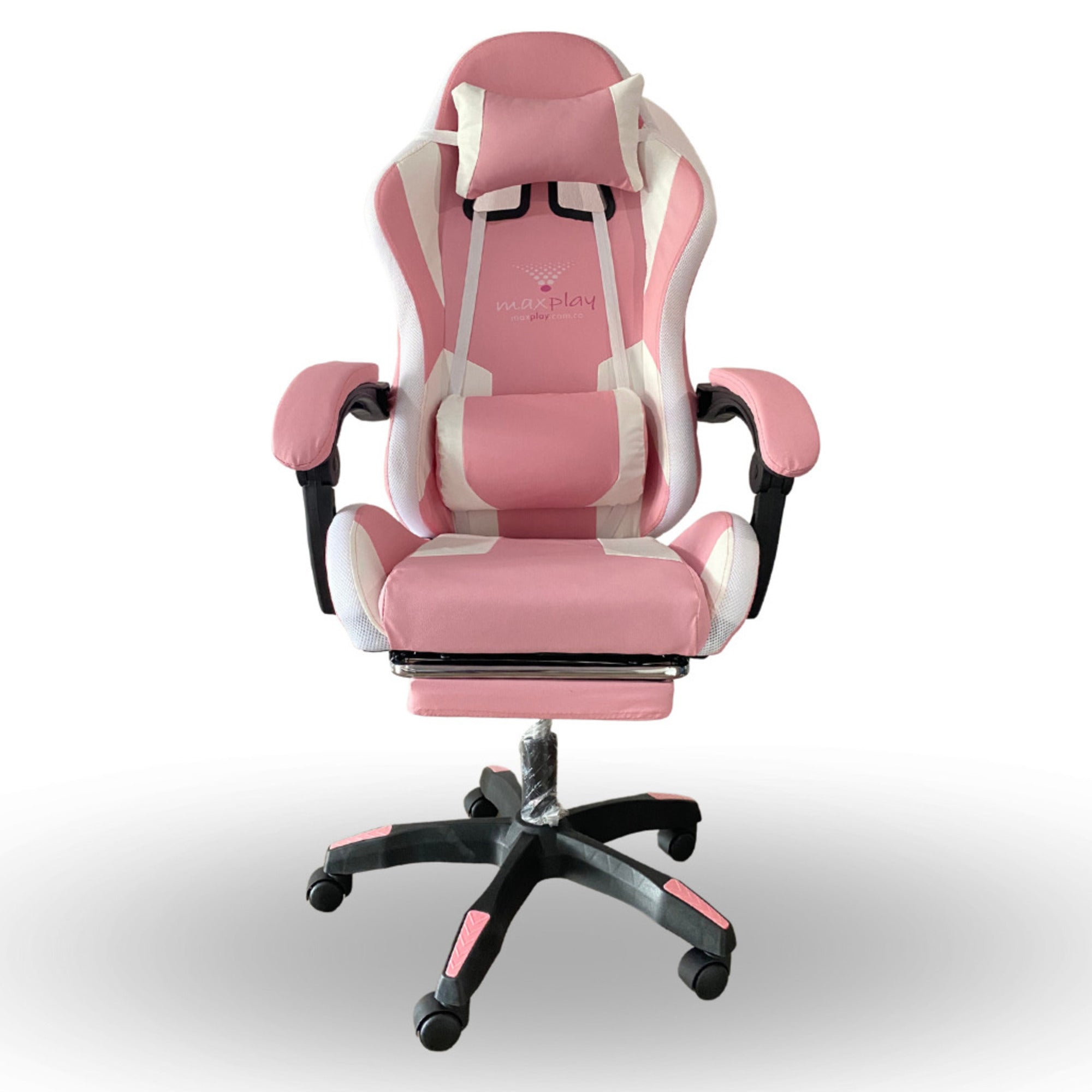 Silla Gamer con Masajeador Lumbar y Reposapiés Reclinable 135° - InnovatecJDSM