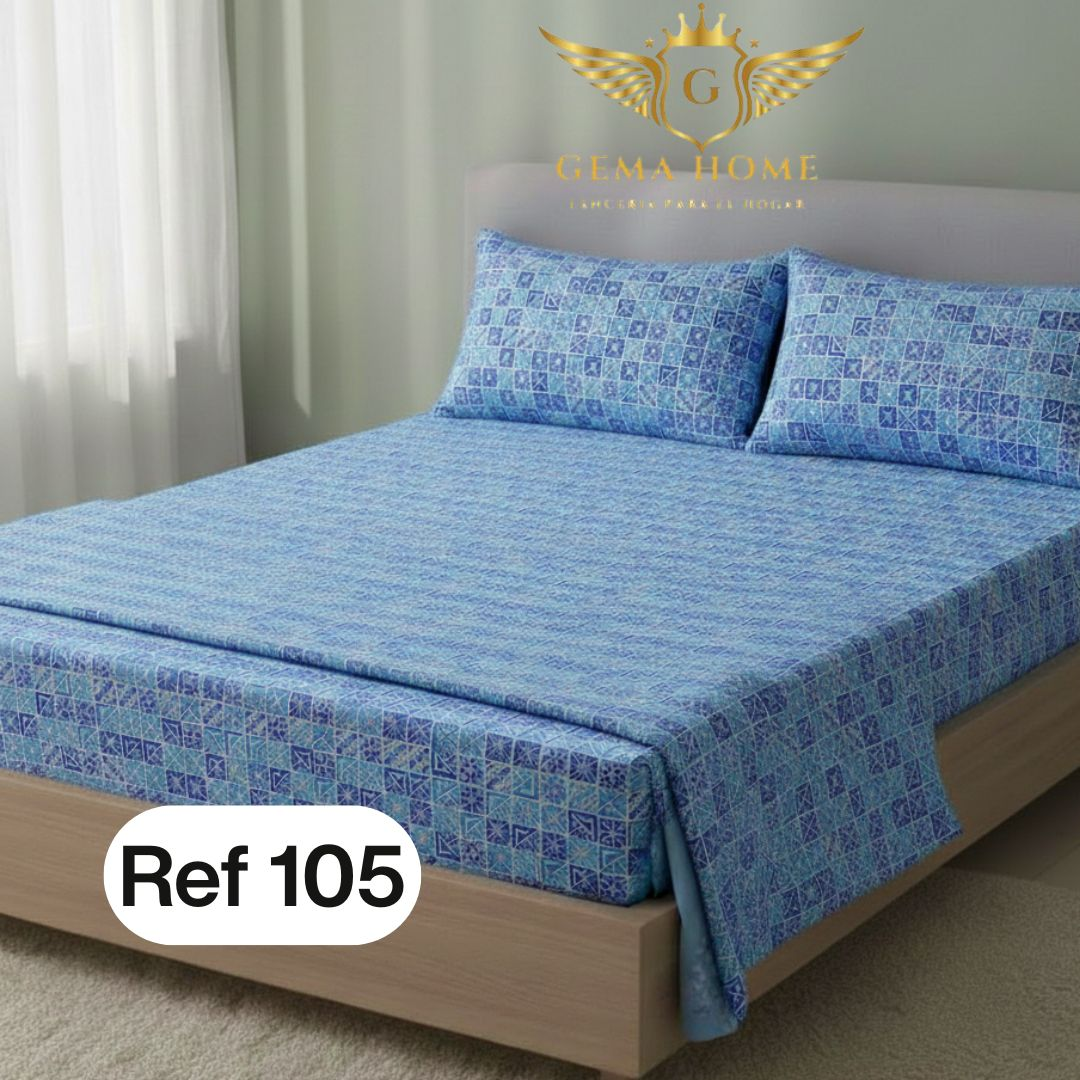 Juego de Sábanas GEMA HOME 800 Hilos | Polialgodón Premium Todas las Medidas - InnovatecJDSM