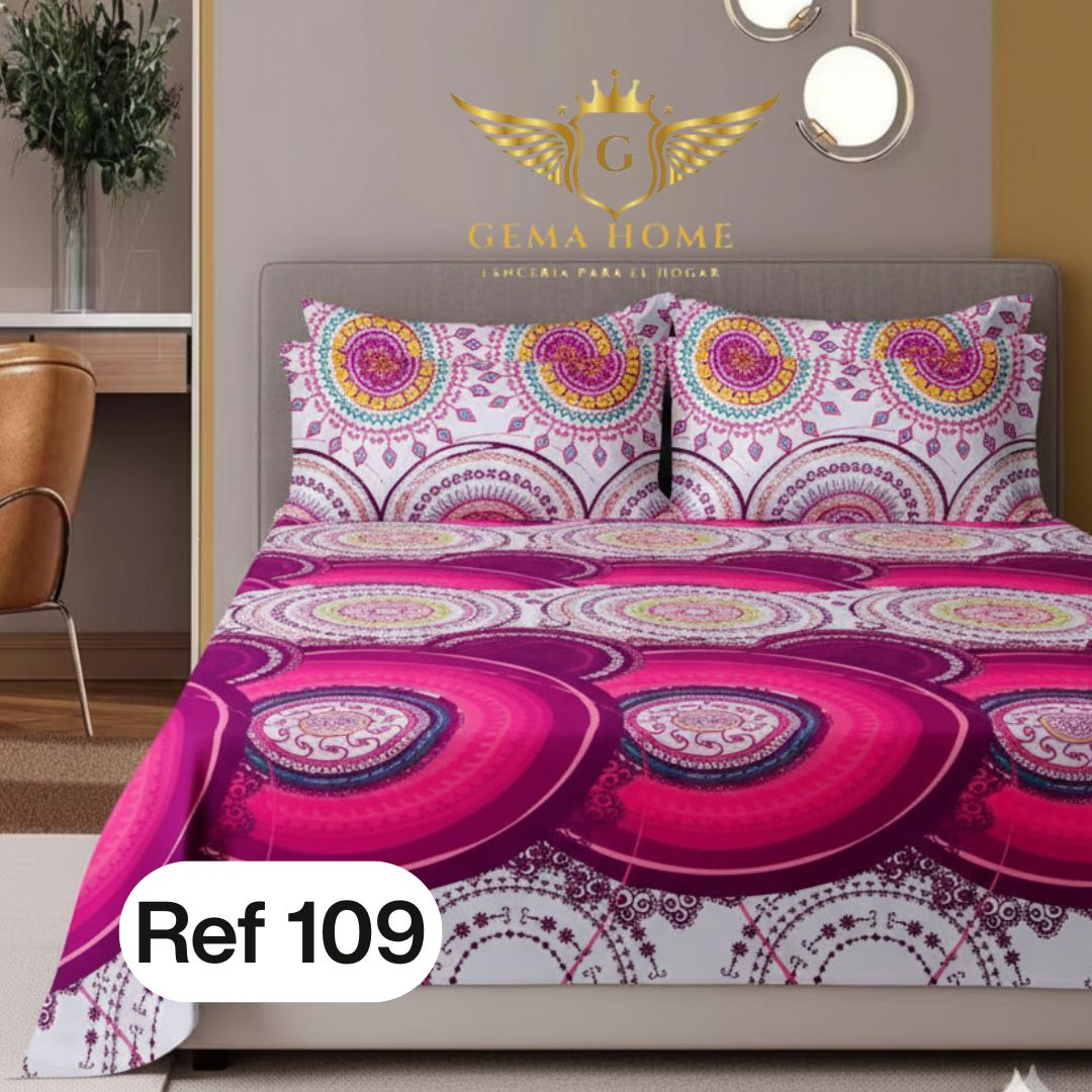 Juego de Sábanas GEMA HOME 800 Hilos | Polialgodón Premium Todas las Medidas - InnovatecJDSM