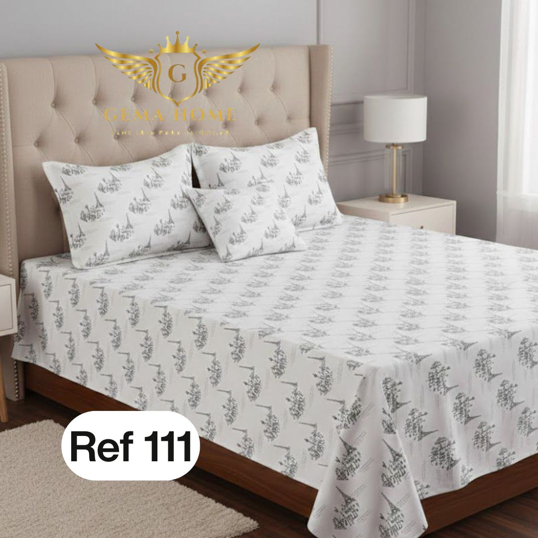 Juego de Sábanas GEMA HOME 800 Hilos | Polialgodón Premium Todas las Medidas - InnovatecJDSM