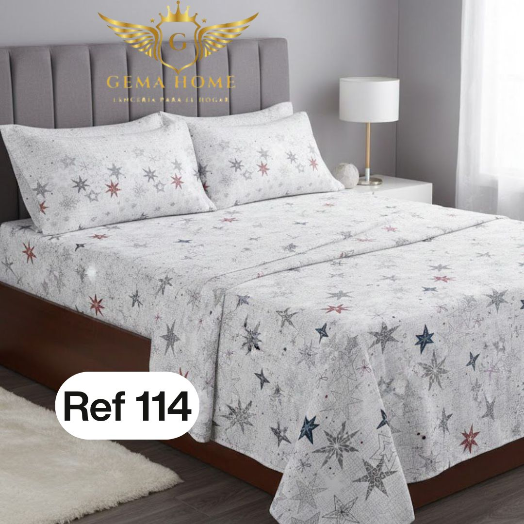 Juego de Sábanas GEMA HOME 800 Hilos | Polialgodón Premium Todas las Medidas - InnovatecJDSM