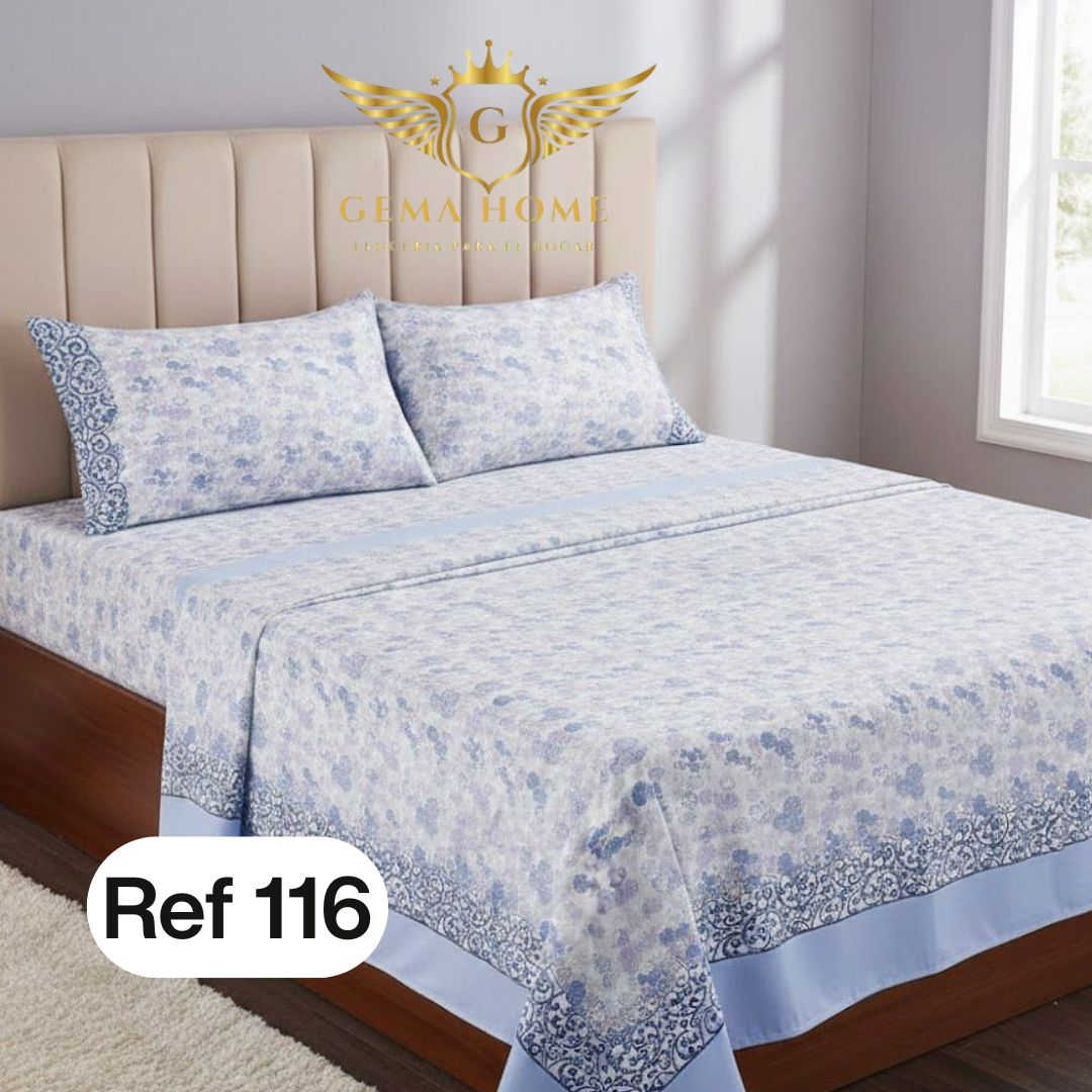 Juego de Sábanas GEMA HOME 800 Hilos | Polialgodón Premium Todas las Medidas - InnovatecJDSM