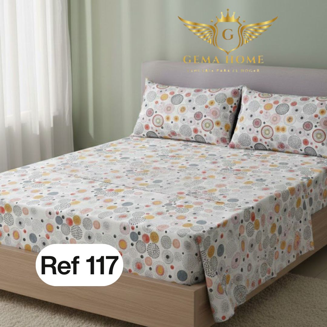 Juego de Sábanas GEMA HOME 800 Hilos | Polialgodón Premium Todas las Medidas - InnovatecJDSM