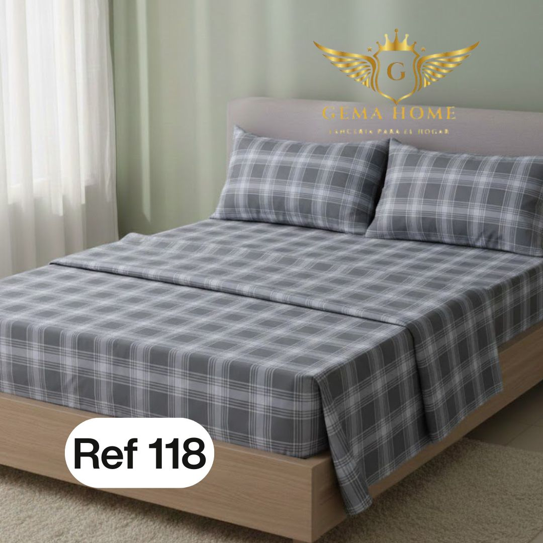 Juego de Sábanas GEMA HOME 800 Hilos | Polialgodón Premium Todas las Medidas - InnovatecJDSM