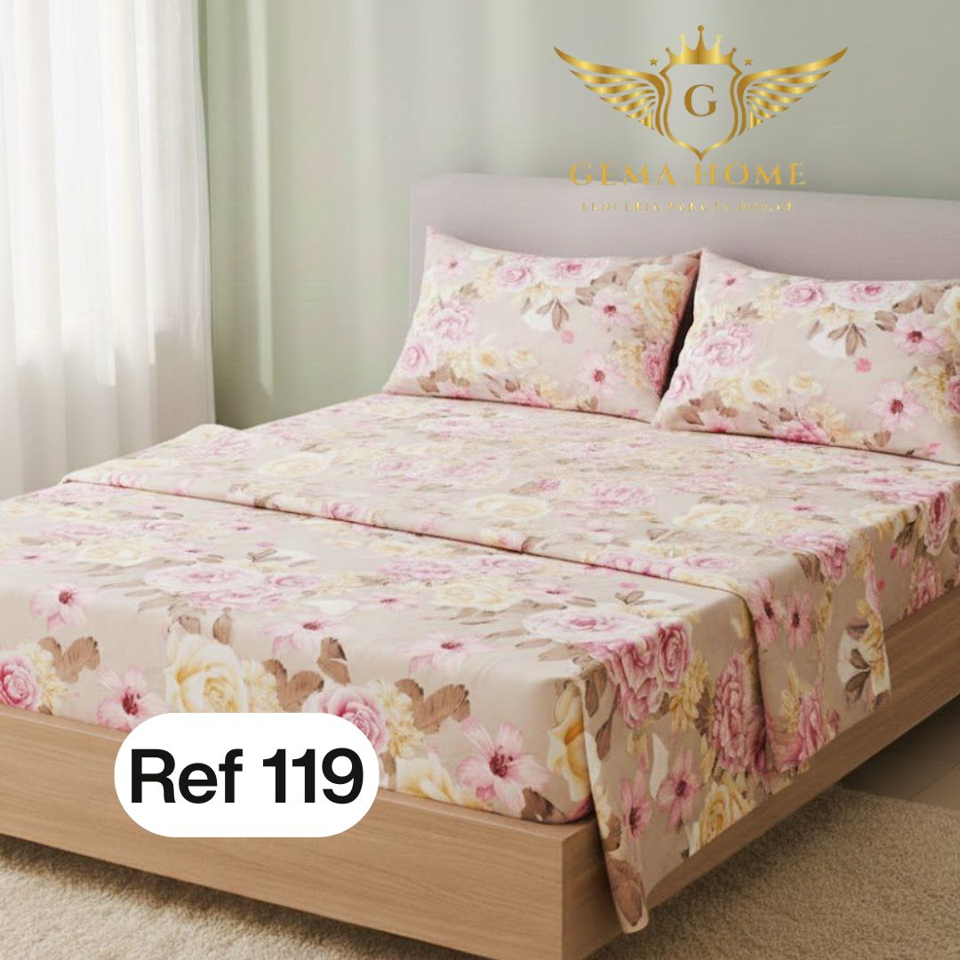 Juego de Sábanas GEMA HOME 800 Hilos | Polialgodón Premium Todas las Medidas - InnovatecJDSM