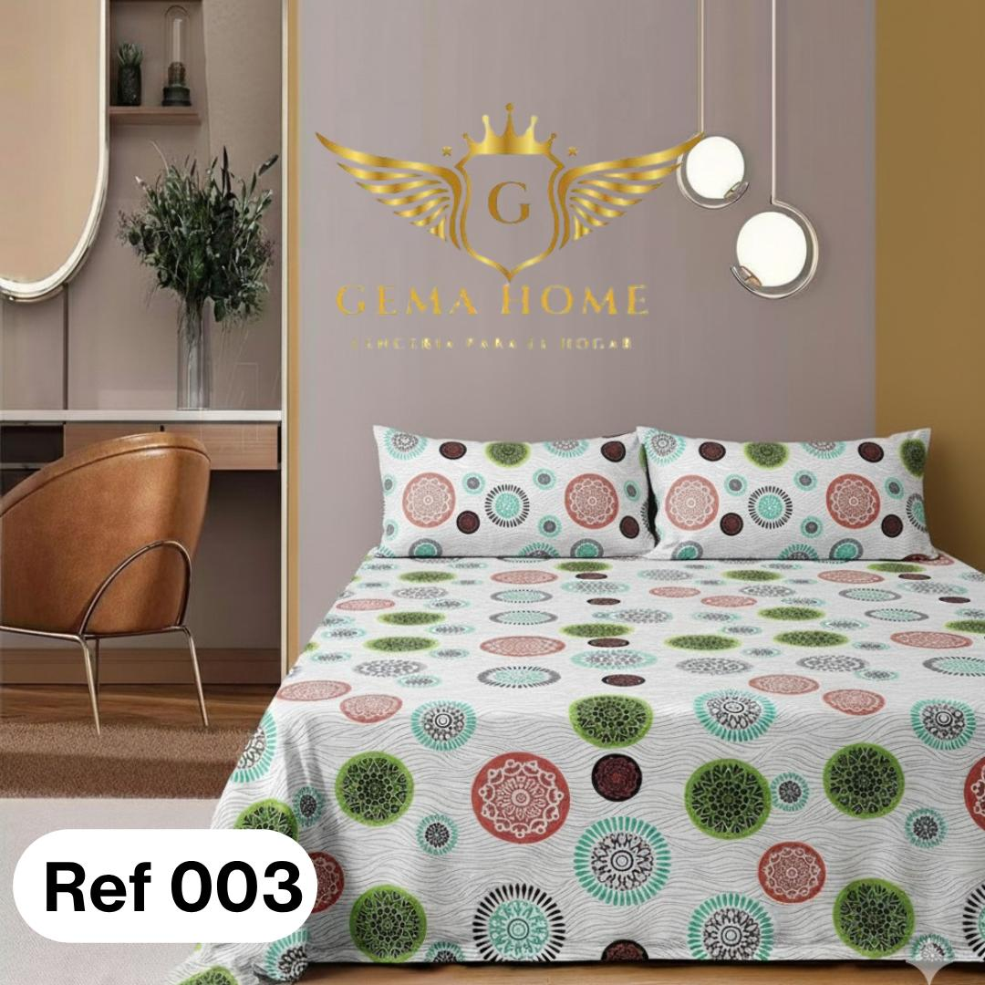 Juego de Sábanas GEMA HOME 800 Hilos | Polialgodón Premium Todas las Medidas - InnovatecJDSM