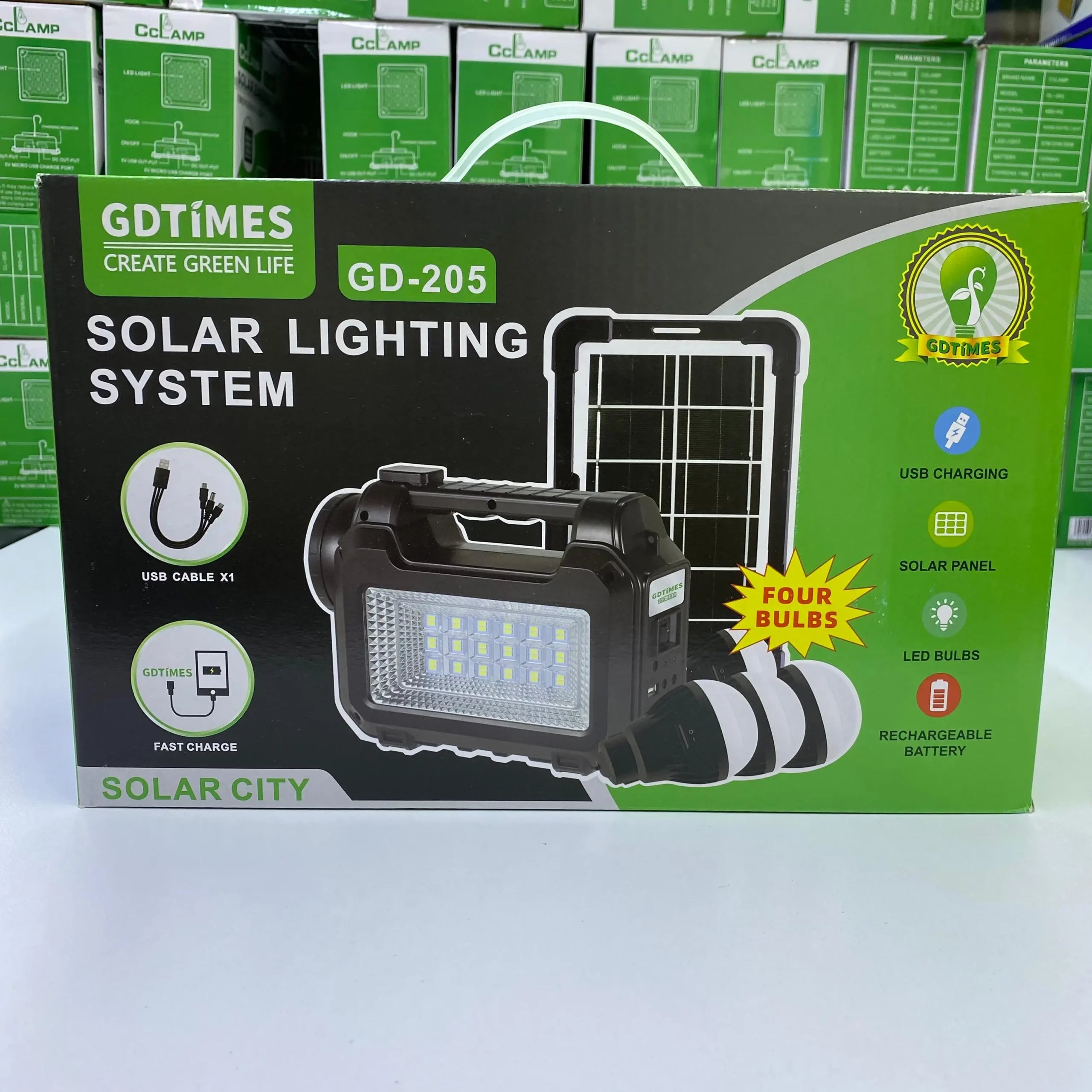 Linterna Lampara Led Con Panel Solar - InnovatecJDSM
