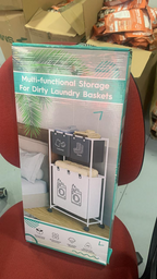 ORGANIZADOR DE LAVANDERÍA 4 CESTAS CON RUEDAS - CLASIFICADOR VERTICAL PRO - InnovatecJDSM