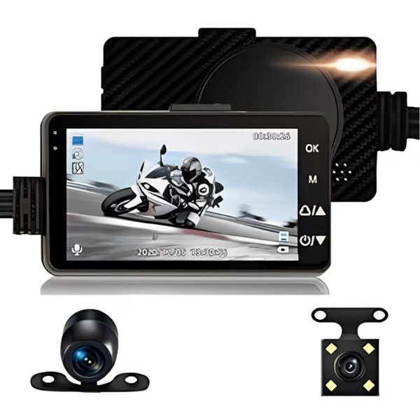 CAMARA DOBLE DVR MOTO RESISTENTE AL AG - InnovatecJDSM