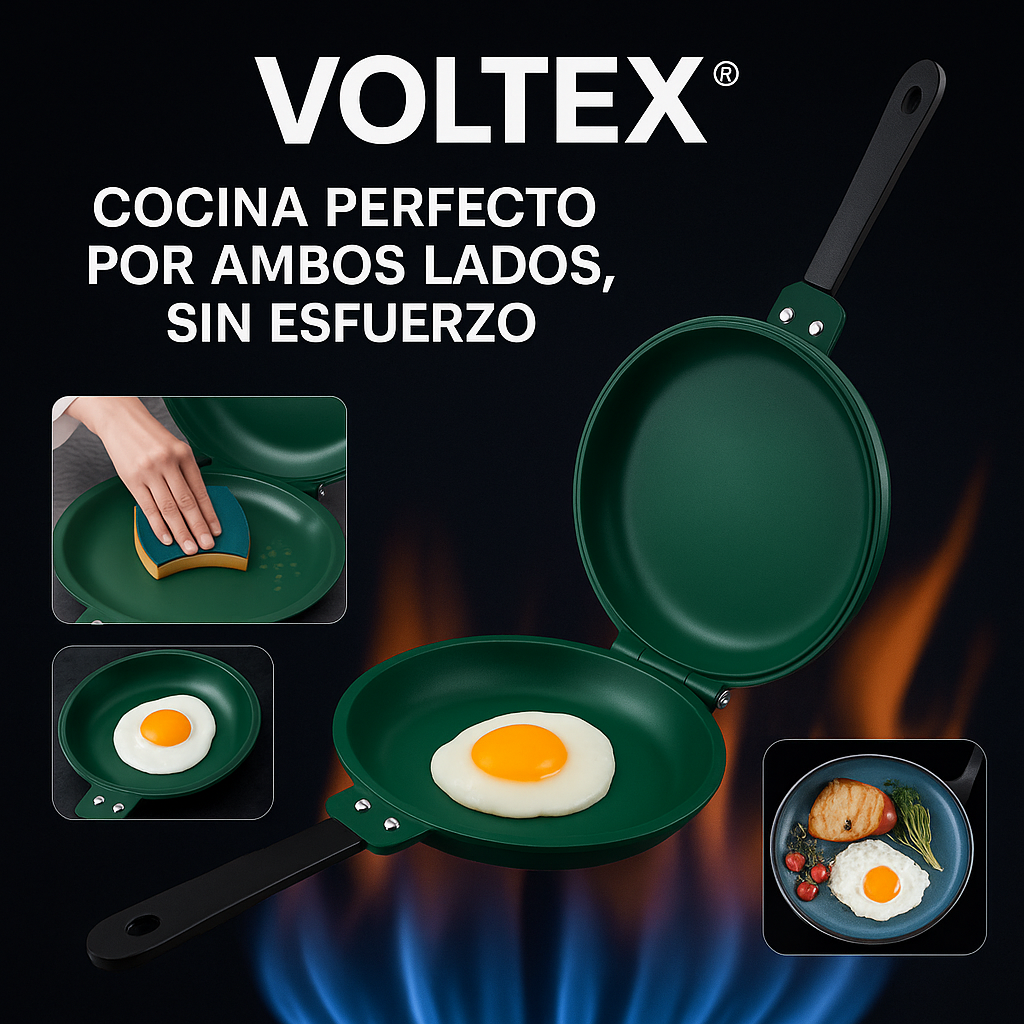 SARTÉN ANTIADHERENTE DOBLE- Voltex® - InnovatecJDSM