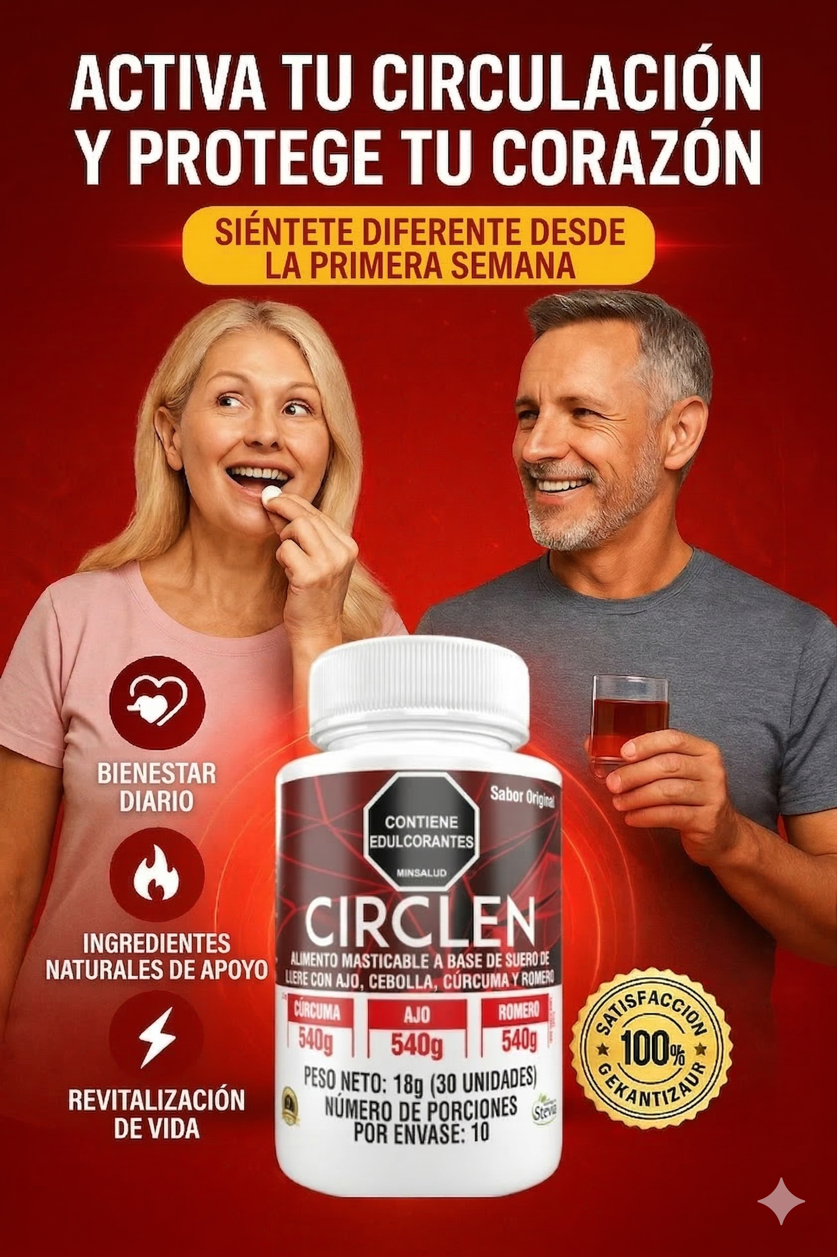 CIRCLEM - Ajo + Romero | Circulación y Sistema Inmune (30 Cápsulas) - InnovatecJDSM