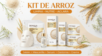 Set Facial Completo De Arroz X5 Para Piel Radiante